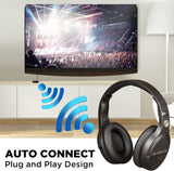 Over-Ear Headphones BlueVIBE GTV TV Headphones Wireless for Hearing Impaired & Seniors ?C Easy Setup Plug and Play for TV Watching, Hard of Hearing ?C 10 Hour Battery Life, No Audio Delay, 2.4GHz RF Transmitter