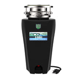 Eco Logic 1/2 HP Garbage Disposal with Attached Power Cord 10-US-EL-5-3B