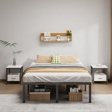 Metal Bed Frame Full Size – 14 Inch Heavy-Duty Full Platform Bed Frame No Box Spring Needed, Easy Assembly, Noise-Free, Sturdy Mattress Foundation, Underbed Storage Space