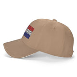 Flag of Croatia with Polygon Effect Baseball Cap Women Men Hats Adjustable Truck Driver Sun Hat Dad Baseball Caps