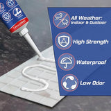 Heavy Duty Construction Adhesive, 7.4 Ounce Cement Glue Squeeze Tube, Versatile Construction Glue for Tile, Floor, Stone, Wood, Wall & More, Pack of 1 (CZJS-001)