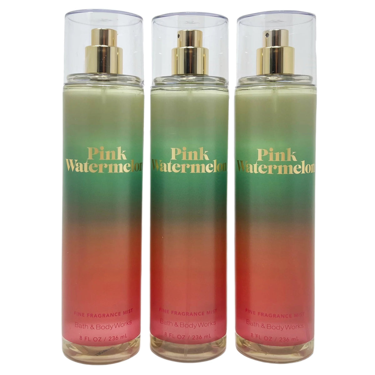 Bath and Body Works Pink Watermelon Gift Set Trio – Includes Fine Fragrance Mist – Full Size