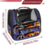 Halloween Pet Carrier Airline Approved Pet Carrier Bag Dog Carrier for Small Medium Cats Dogs Puppies Kitten